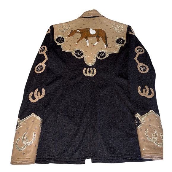 WESTERN PLEASURE SHOW SHIRT JACKET HORSEMANSHIP SHOWMANSHIP PNS Women's Medium - Picture 1 of 11